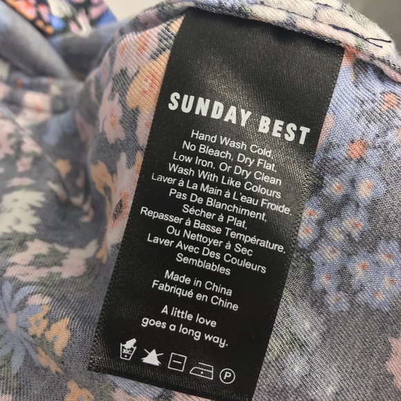 Sunday Best Aritzia floral Kimono 3/4 sleeve s/m - Picture 6 of 11